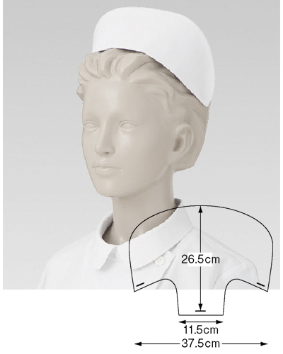 186-40　ナースキャップ(丸形) 2枚入り　KAZEN・カゼン