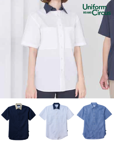 BKB4505　Uniform Circus BEAMS　ビームス レギュラーカラーシャツ  男女兼用　
