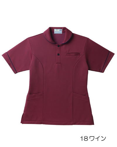 CR142 キラク(kiraku) レディスケアワークシャツ