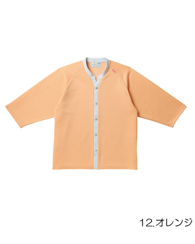 CR835 キラク(kiraku)前開きニットシャツ　