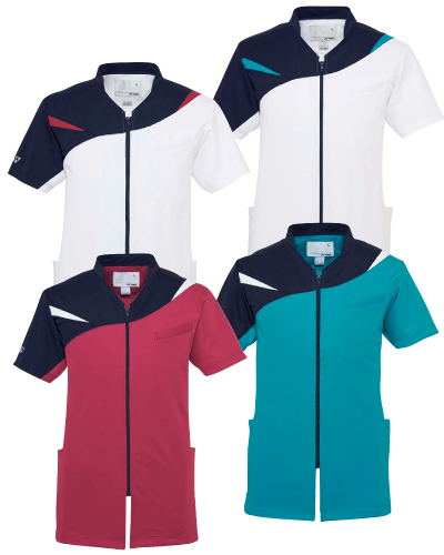 CY831　前開きスクラブ　男女兼用　YONEX(ヨネックス)　