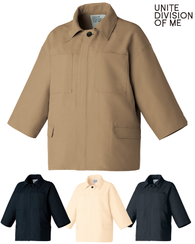DOM-0001　ファスナースクラブ（六分袖） 男女兼用　UNITE DIVISION OF ME(ユナイト デビジョン オブ エムイー)