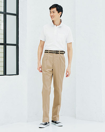 FP6704U　ナチュラルスマイル　男女兼用　裾上げらくらくチノパン