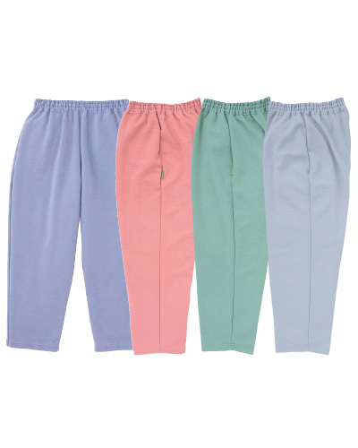 CR856 らくらくストレートパンツ男女兼用 高齢者ウエア パジャマ キラク（KIRAKU）