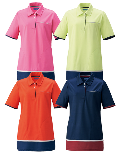 KZN233  レディスニットシャツ(チュニック)　KAZEN(カゼン)