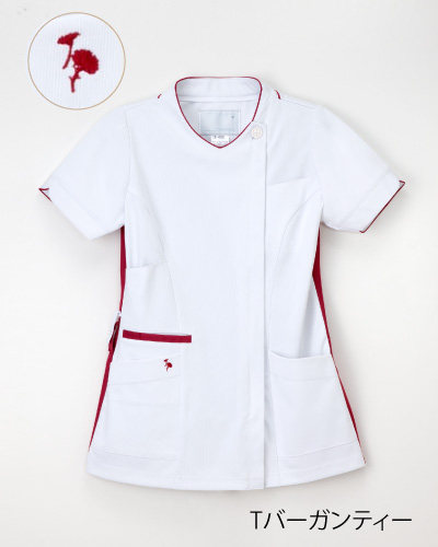 LX-4082　ナガイレーベン(nagaileben) 　レディス　チュニック 刺繍入り