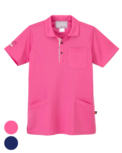 MFJ-5872　ミッフィー×リバティプリント ニットシャツ 男女兼用　ナガイレーベン(nagaileben)　