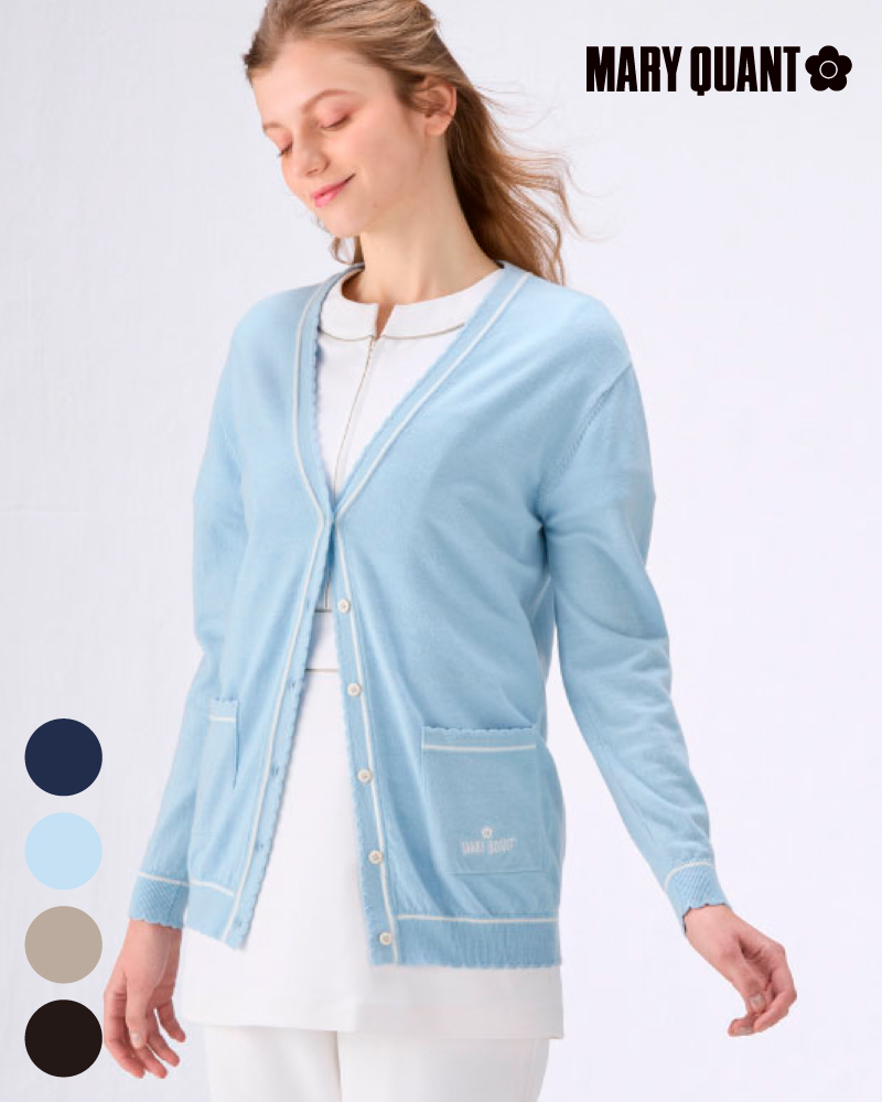 MARY QUANT マリークワント ライン入りカーディガン MQ-14