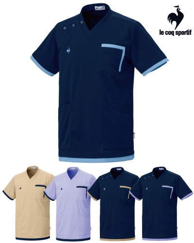 UZL3212 ユニセックス ニットスクラブ ルコックスポルティフ