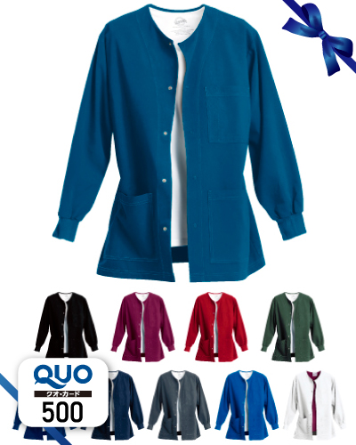 Z1032　ラウンドネックジャケット男女兼用　S.C.R.U.B.S(スマートスクラブス)