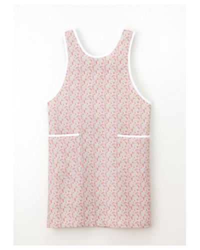 LBA-4330　ナガイレーベン(nagaileben)リバティプリントケアガウン男女兼用