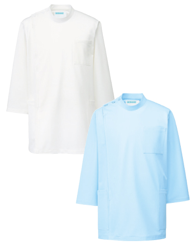 246　メディカルジャケット七分袖メンズ[シルポート素材]　KAZEN・カゼン