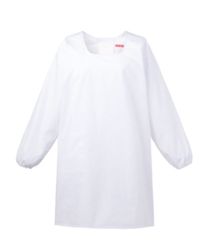 394 給食衣　後ろ面ファスナータイプ KAZEN カゼン