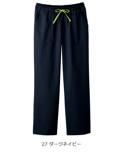 【新品未使用】B.T.S.J. ストレートパンツ S 黒/緑（おまけ付） 5019SC FOLKxDickies ストレートパンツ 男女兼用 ナースウェアドットコム
