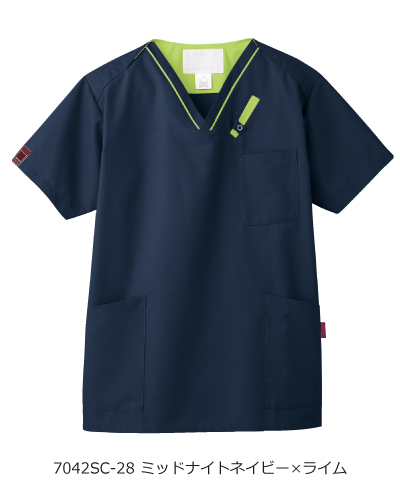 7042SC FOLK(フォーク) 男女兼用 PANTONEスクラブ