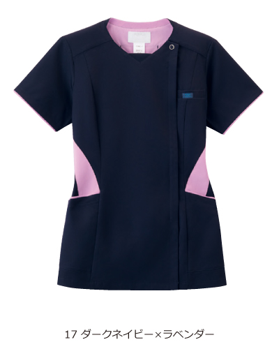 7078SC レディス ジップスクラブ ZIP SCRUB FOLK(フォーク) ナース