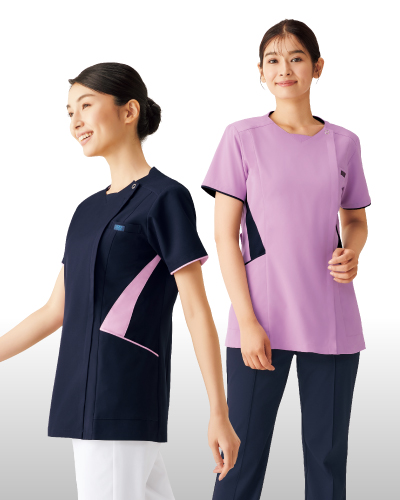 7078SC レディス ジップスクラブ ZIP SCRUB FOLK(フォーク) ナース