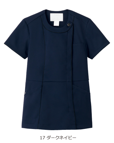 フォーク ワコール レディーススクラブ 上下セット ダークネイビー Sサイズ フォーク ワコール レディーススクラブ 上下セット ダークネイビー S