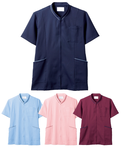 72-1222_1224_1226_1228 男女兼用半袖スクラブ　住商モンブラン