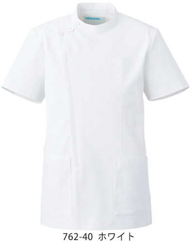 【メンズ服】ジャケット✽ 半袖✽ グレー✽新品未使用 男女兼用ジャケット半袖[KAZEN製品] 762｜THS-白衣通販・販売