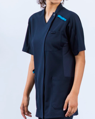 999 スクラブジャケット半袖 男女兼用 KAZEN (カゼン)