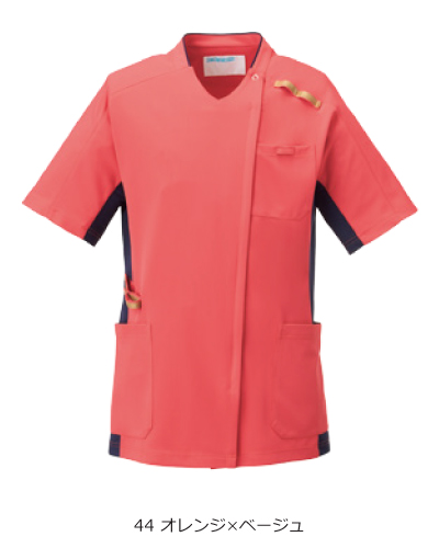 KaZuさん専用 男女兼用スクラブジャケット半袖[KAZEN製品] KZN715｜THS-白衣通販・販売