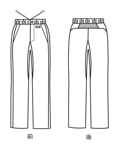 AY-4223 パンツ 男女兼用 ナガイレーベン,(nagaileben)