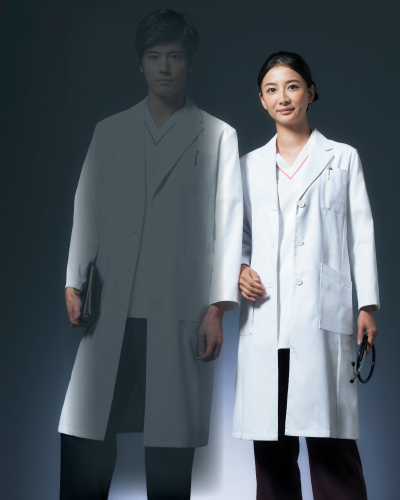 CO-6006 レディスドクターコートシングル型ホワイト オンワード(ONWARD)