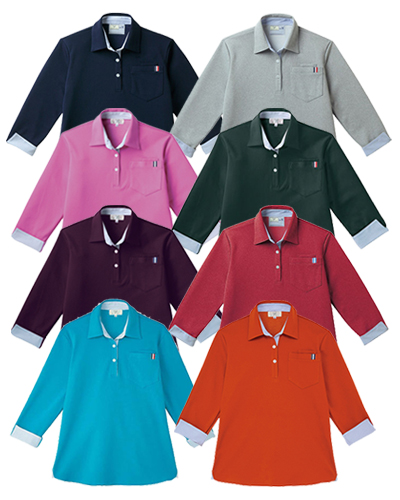 CR146　レディスニットシャツ　キラク(KIRAKU) CARE LUXE