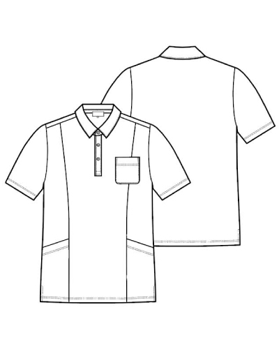 CR213 ニットシャツ 男女兼用 キラク（KIRAKU）