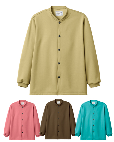 CV250　前開きシャツ 男女兼用 キラク KIRAKU