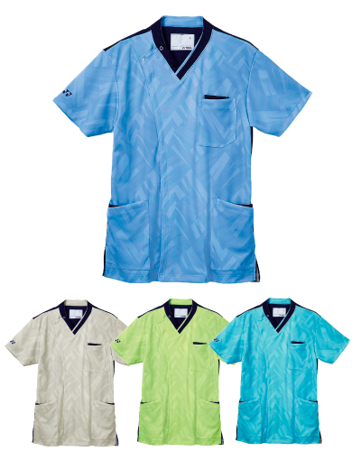 CY835 前開きスクラブ YONEX