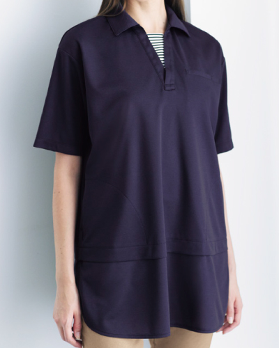 HSP018 ハートグリーン(HEARTGREEN) 半袖ロングポロシャツ 男女兼用