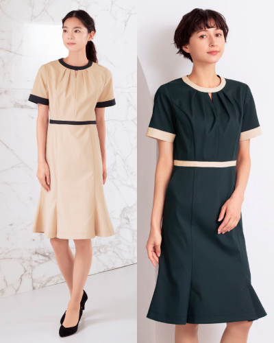 KZN325 ワンピース 半袖 KAZEN (カゼン)