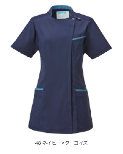 KZN700 レディスジャケット 半袖 KAZEN (カゼン) ナースウェアドットコム