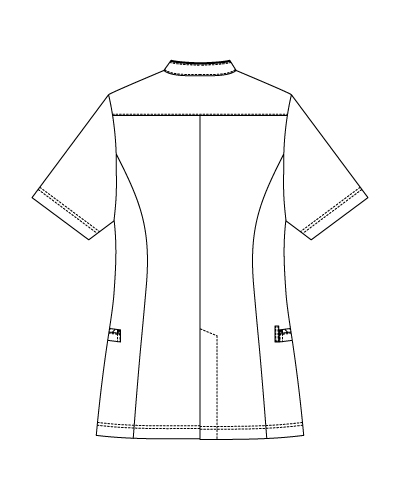 カズ【ナダル】最終ジャケット＆ショーツ　US:S KZN715 スクラブジャケット半袖 (男女兼用) KAZEN(カゼン)