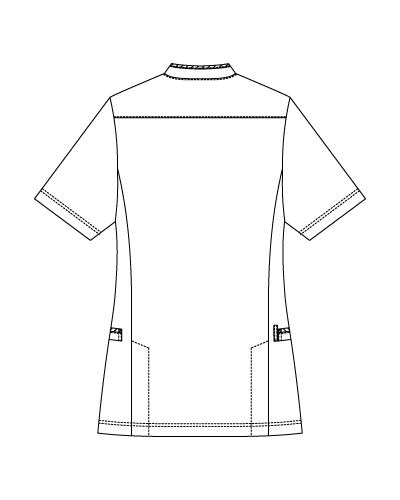 KZN705 スクラブジャケット 半袖 (男女兼用) KAZEN (カゼン)