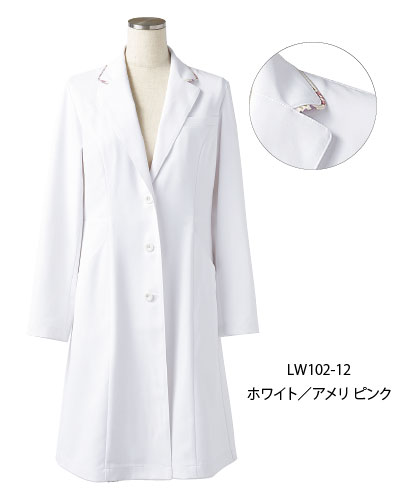 LW102　ドクターコート　白衣　レディス　ローラ アシュレイ