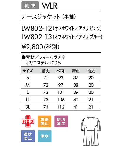 LW802 ナースジャケット ローラ アシュレイ