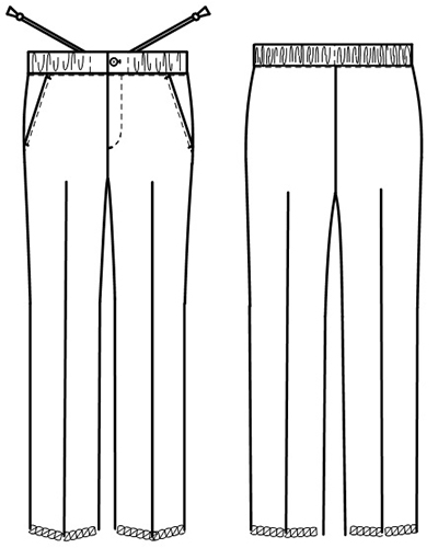 LX-4013 パンツ 男女兼用 ナガイレーベン(nagaileben)