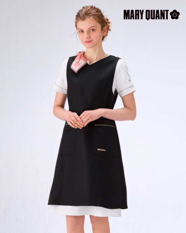 MARY QUANT マリークワント ウエストリボンエプロンドレス MED-26S-8