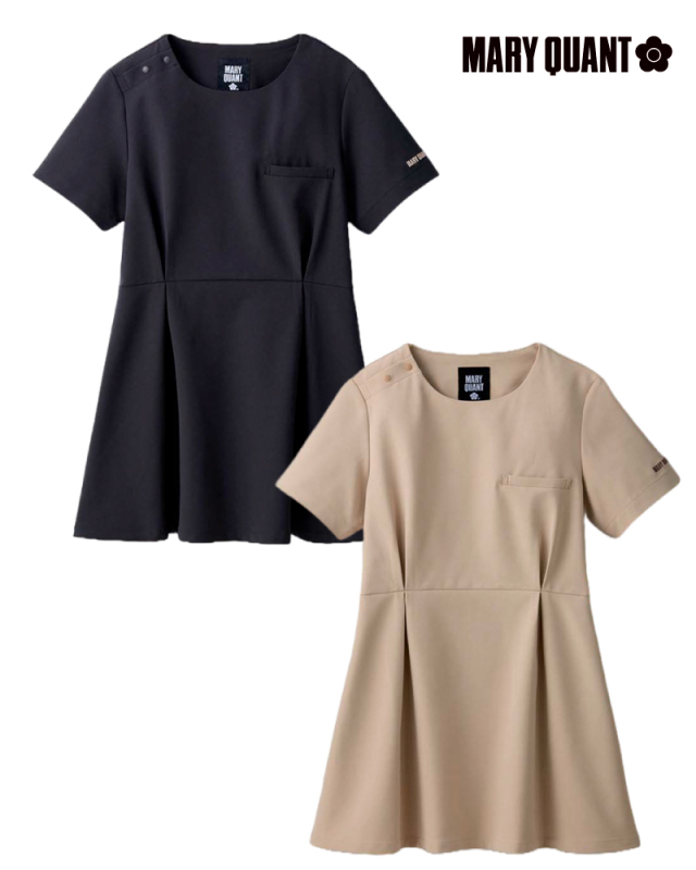 新品未使用マリナリナルディ シルクメタリックノースリーブチュニック 21 MARY QUANT マリークワント ウエストタック入りチュニック MED-26S-9