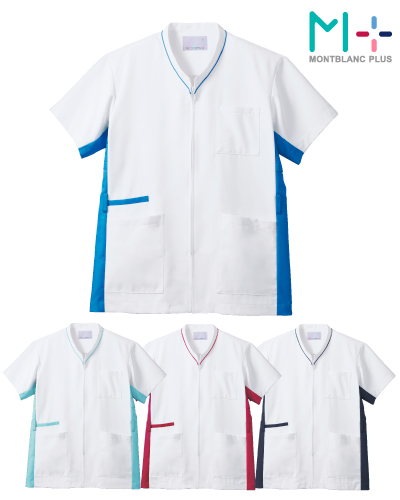 MS001 スクラブ(半袖)  男女兼用 住商モンブラン（MONTBLANC）