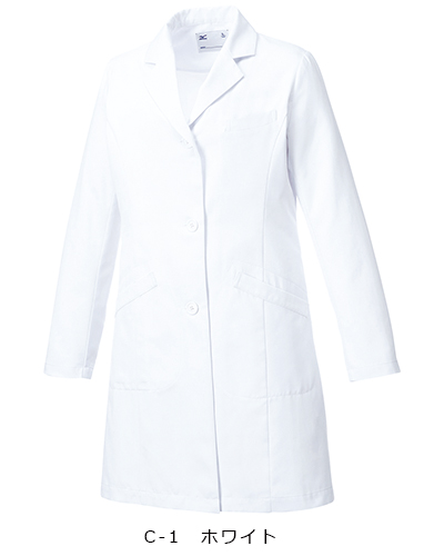 handmade0127✧︎新品✧︎ジャス　スタンダードPコート　ホワイト　S MZ-0175 ミズノ(mizuno) レディスドクターコート