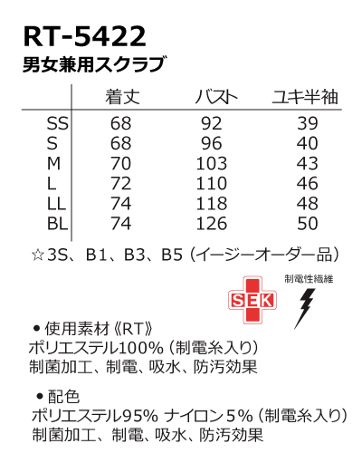 ナガイレーベン　スクラブ　Mサイズ　男女兼用　3枚セット　新品 MFF-5832 ミッフィー スクラブ 男女兼用 ナガイレーベン(nagaileben)