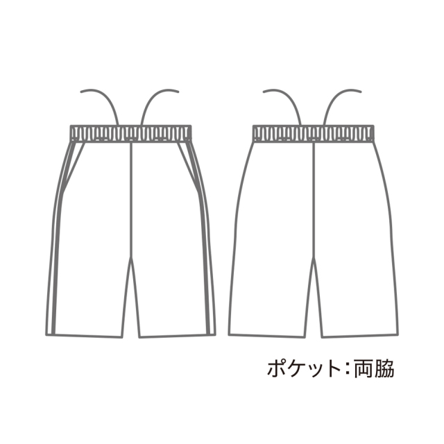 CB609 ハーフパンツ男女兼用 MONTBLANC 旧品番CHM609