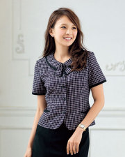 ☆ en joie アンジョア 事務服 オーバーブラウス タックスカート 9 M ☆ en joie アンジョア 事務服 オーバーブラウス タックスカート 9号