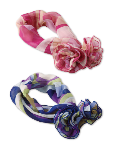 OP100　ワンタッチ スカーフ　en joie(アンジョア)