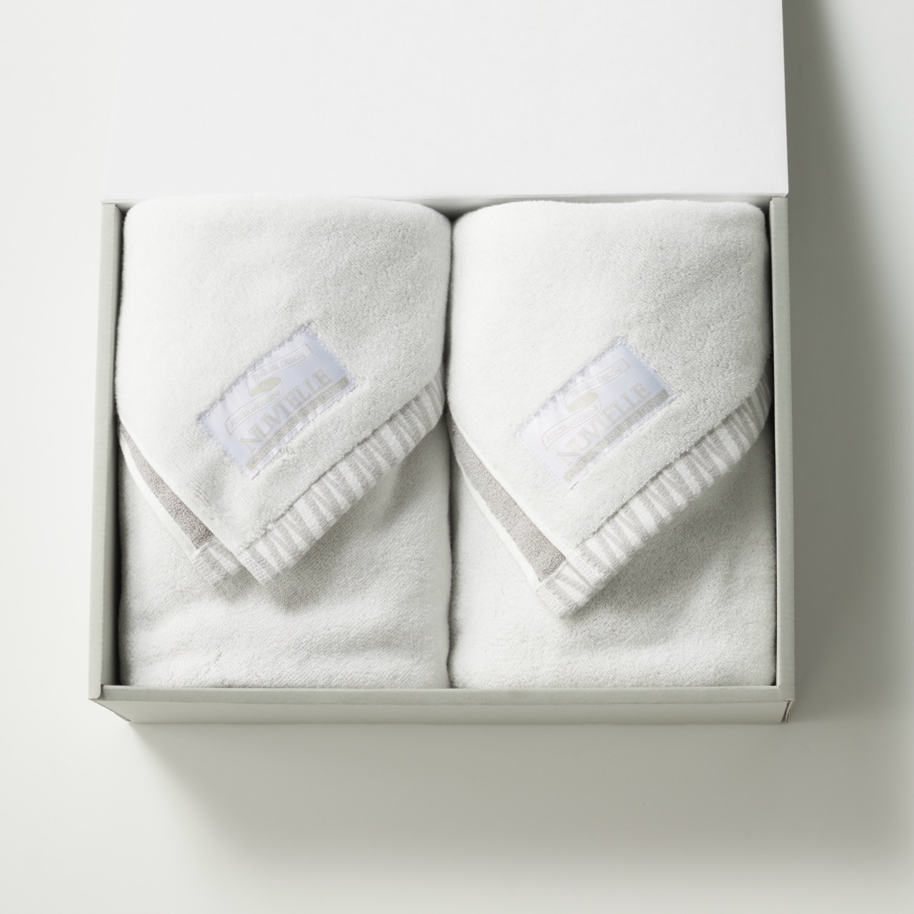N-LINE バスタオル2枚セット [ホワイト]