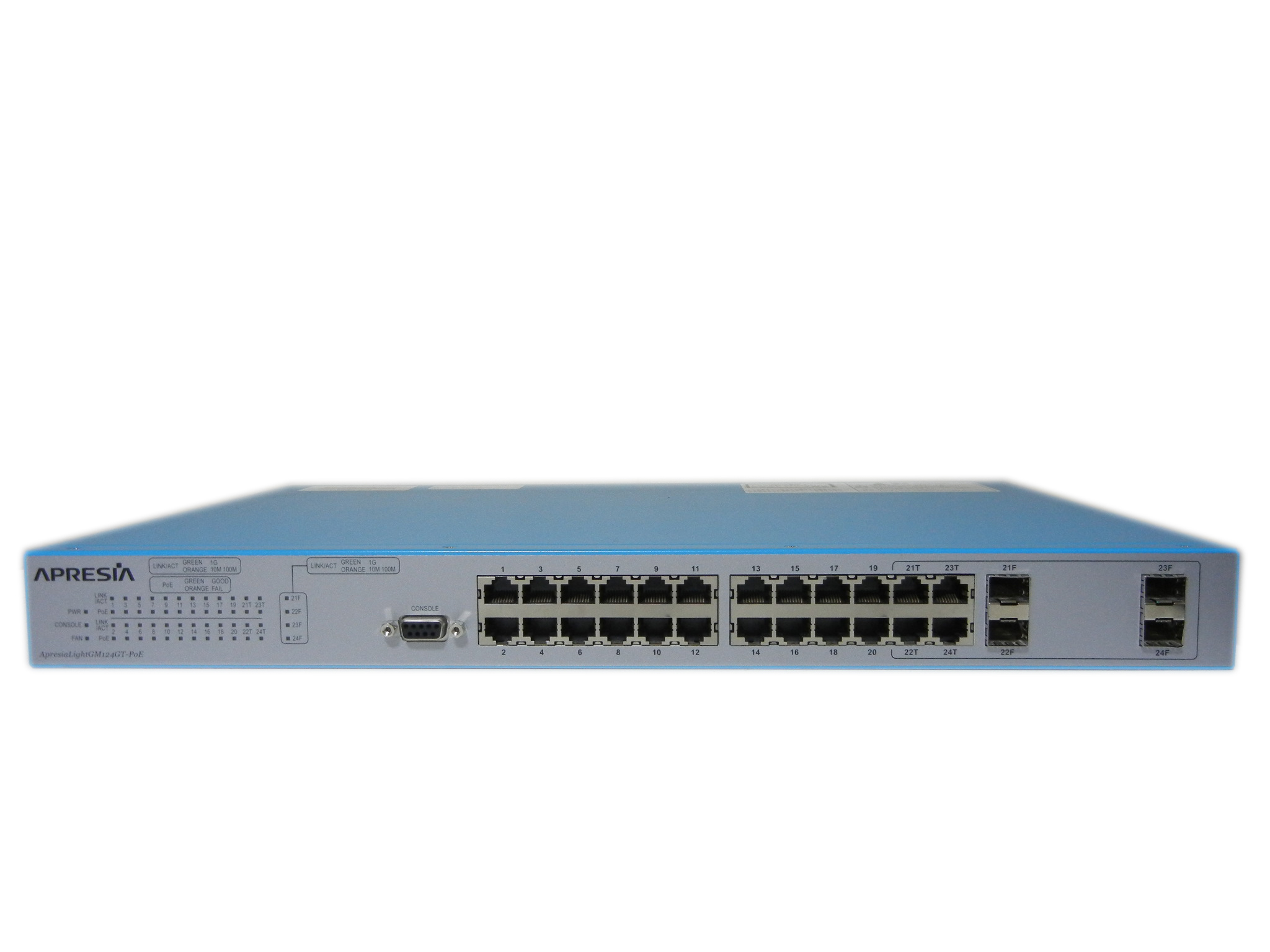 【中古】ApresiaLightGM124GT-PoE (APLGM124GTPOE) 1000MインテリジェントPoEスイッチ
